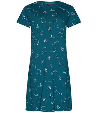 Rebelle short sleeve organic cotton nightdress 'tropical holiday'