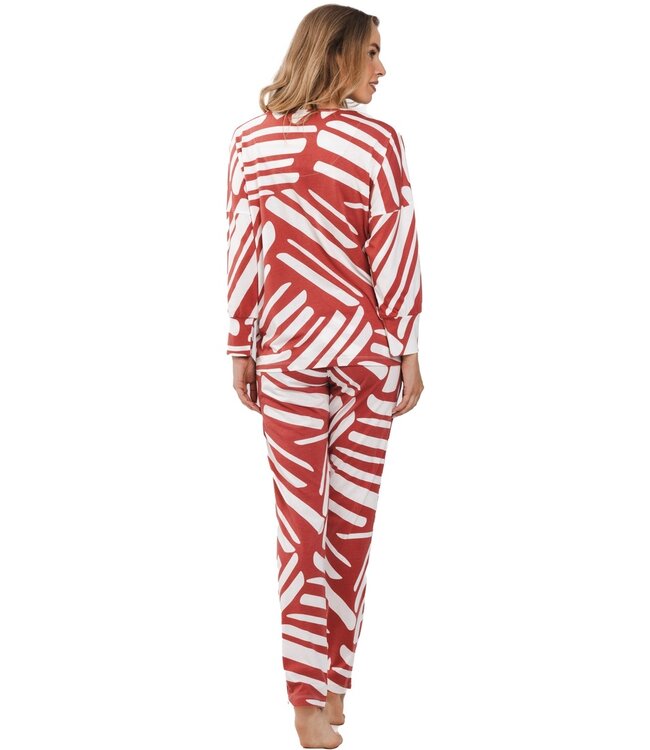 3/4 sleeve cotton-modal luxury pyjama 'fashion art'