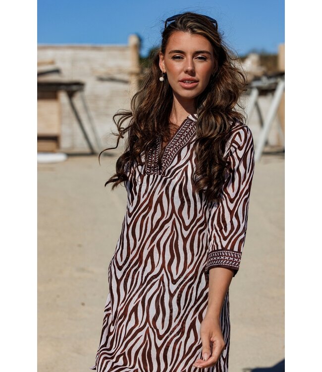 tunic beach dress 'safari animal'