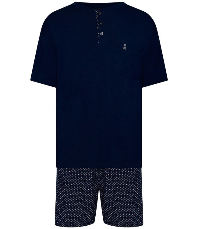 men's bamboo shorty set with buttons 'cube it'
