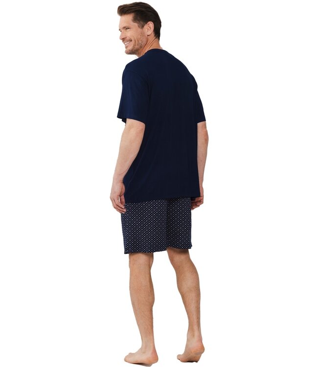 men's bamboo shorty set with buttons 'cube it'