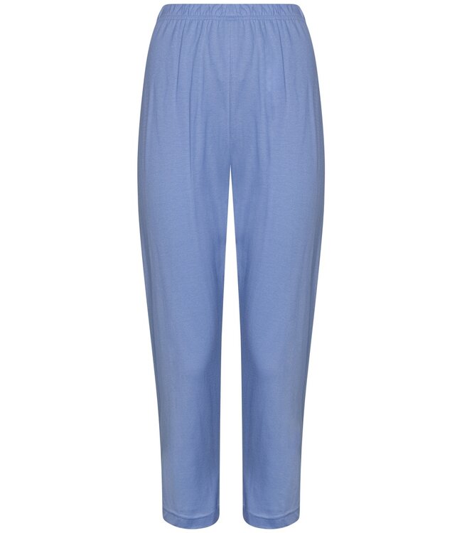 ladies cotton pyjama set with buttons 'stripey blue'