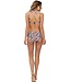 beugel bikini met soft cups en halternek 'safari animal'