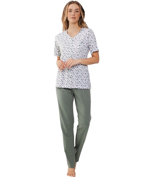 organic cotton short sleeve pyjama set 'little hidden flowers'