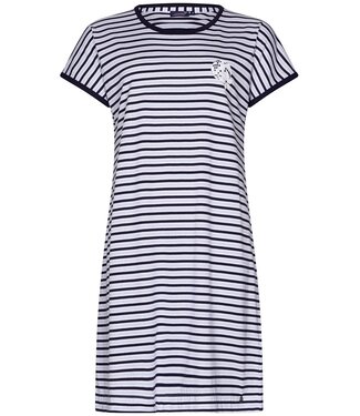 Rebelle trendy nachthemd met korte mouw 'fabulously stripey'