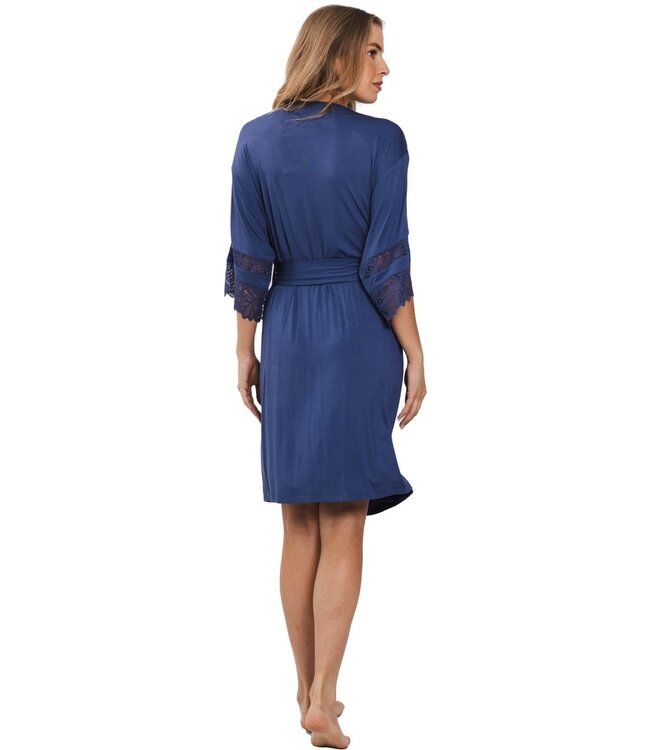 luxe dames kimono met 3/4 mouwen floral elegance'