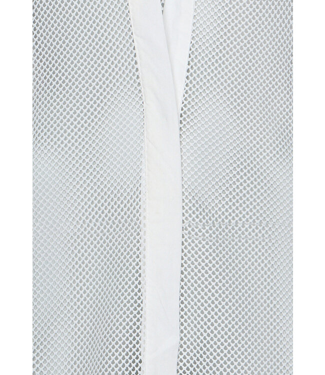 trendy beach shirt 'white  mesh'
