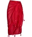 Pastunette Beach woven cotton red sarong 'tassle beach'
