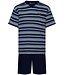 men's 'v' neck cotton shorty set 'bright stripes'