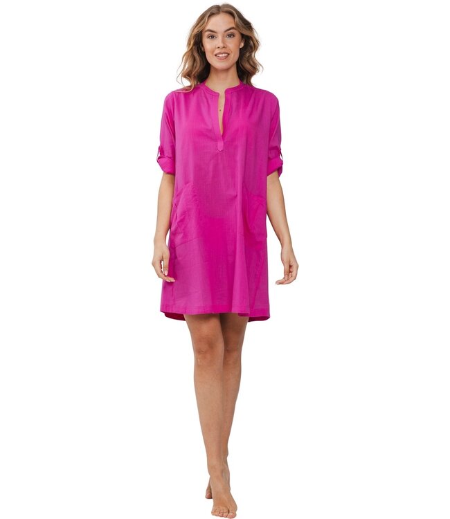 fuchsia pink beach tunic 'chic fabulous beach'