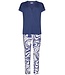 ladies luxury pyjama with buttons 'watercolour art'