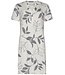 luxe damesnachthemd met korte mouwen en knopen 'dotted leafs'