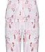 short sleeved full button cotton pyjama 'striped floral fusion'