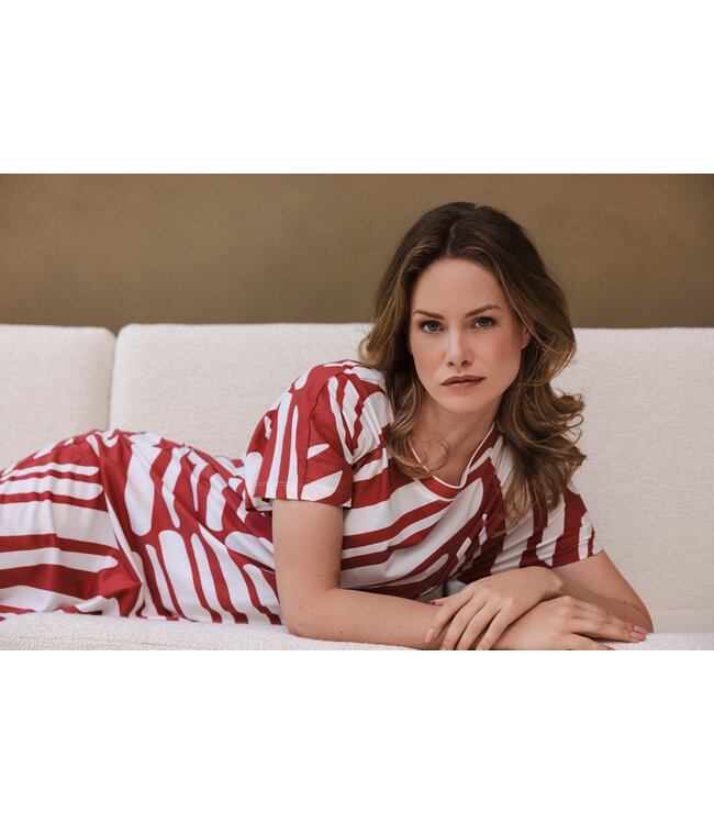 luxe, lang, katoen-modal nachthemd 'fashion art'