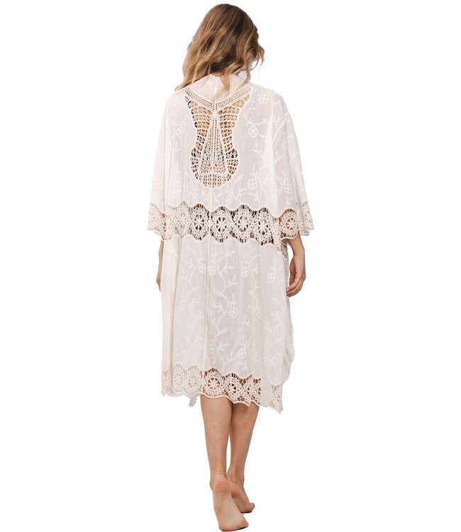 pretty beach cover up 'lace flower'