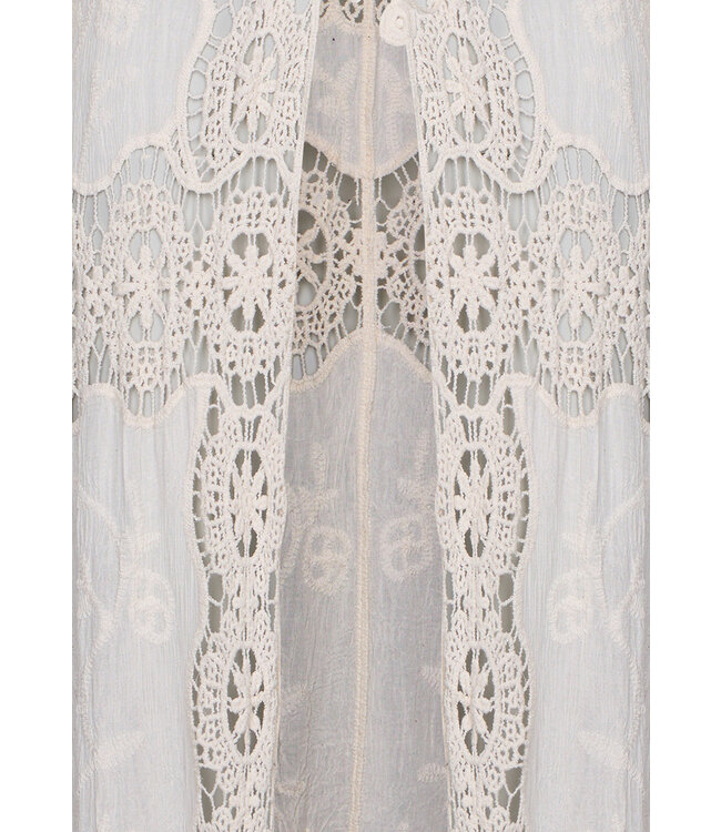 mooie strandcover-up 'lace flower'