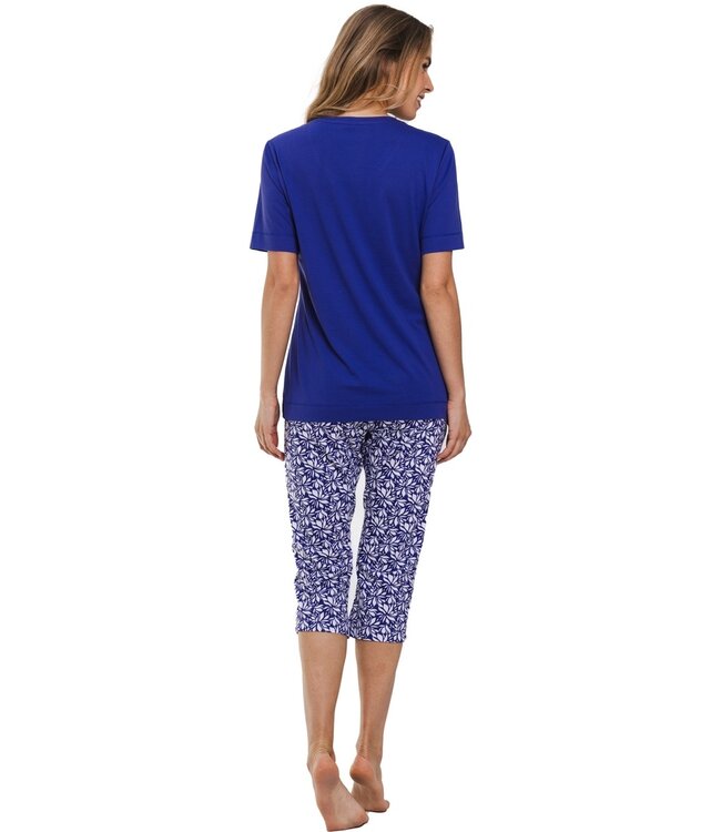 katoenen dames pyjama set 'pretty flowers'