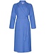 royal blue morninggown with shawlcollar 'blue waffle'