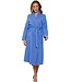 royal blue morninggown with shawlcollar 'blue waffle'