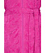 embossed cotton-terry morninggown with zip 'fabulous flowers bloom'