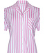 full button short sleeve cotton pyjama 'pink stripes'