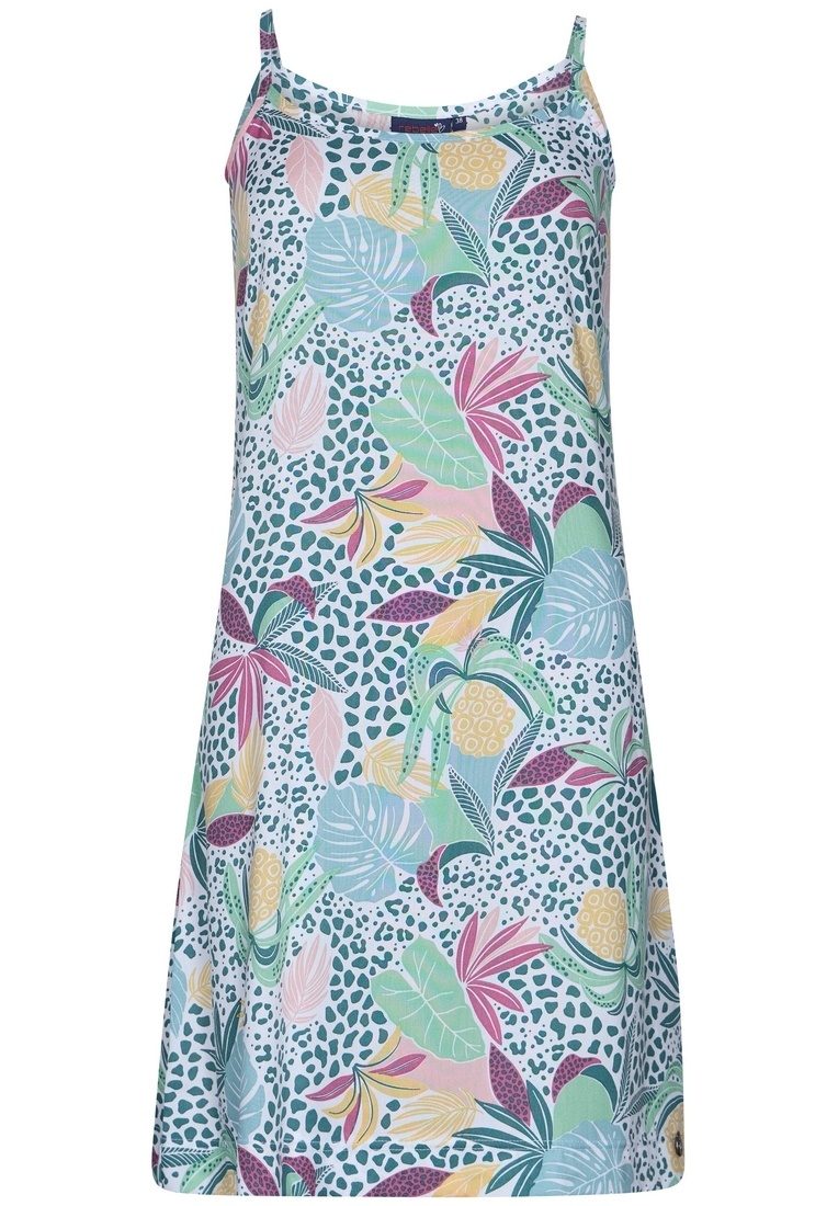 Yageshark Zomerjurk voor dames, effen, spaghetti, swing, knielang, strandjurk, A-lijn, midi-jurk, groen, S