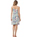 woven viscose spaghetti beachdress'tropical paradise'