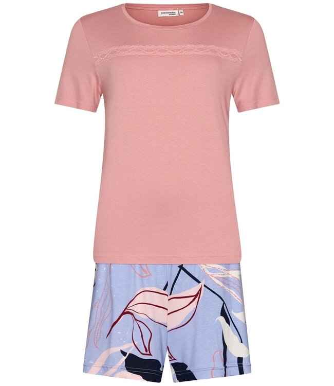 luxe dames shortama 'floral garden'