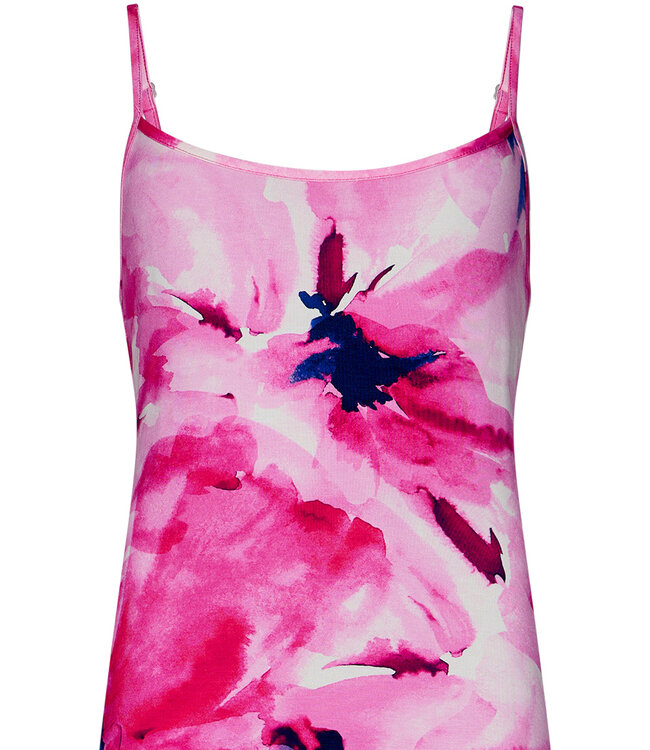 lange spaghetti strandjurk 'funky flower'