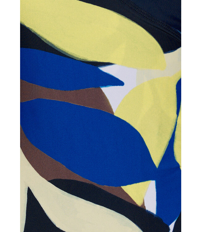 soft cup,v-neck swimsuit with powernet 'wild chic'