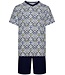 Pastunette for Men heren shorty set met v-hals 'graphic squares'
