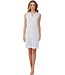sleeveless cotton modal nightdress with buttons 'soft squares'