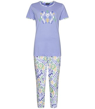 Rebelle biokatoenen 3/4e pyjamamet korte mouwen 'dreamy night'