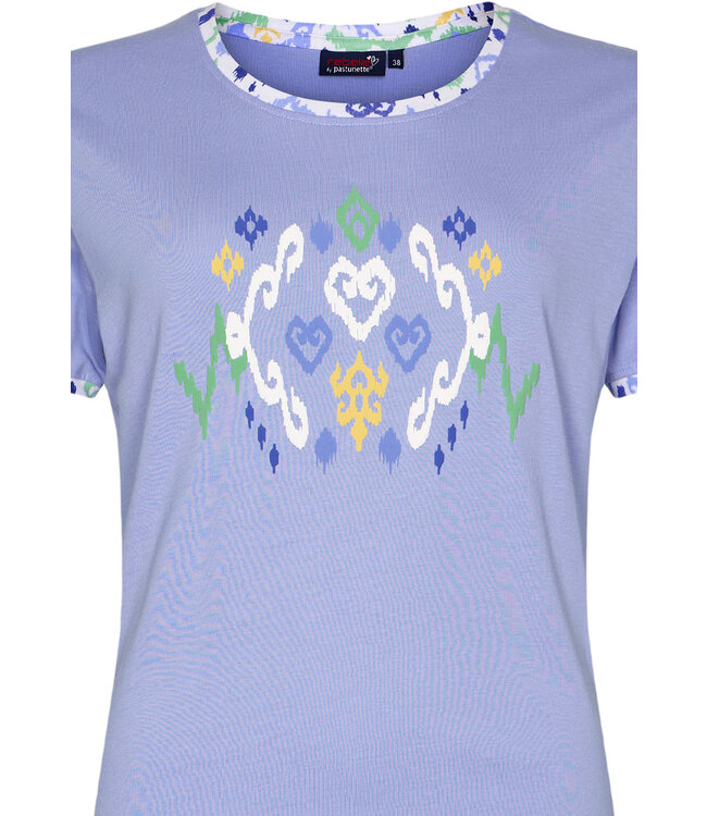 biokatoenen 3/4e pyjamamet korte mouwen 'dreamy night'