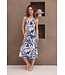 ladies luxury longer length sleeveless nightdress 'watercolour art'