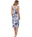 ladies luxury longer length sleeveless nightdress 'watercolour art'