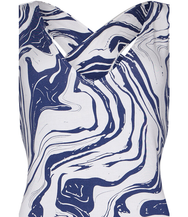 ladies luxury longer length sleeveless nightdress 'watercolour art'