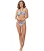 multiway halter bikini met soft cups 'tropical paradise'