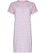 Pastunette ladies cotton nightdress with buttons 'stripey pink'