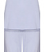 ladies short sleeved striped 3/4 pyjama 'lacey blue'