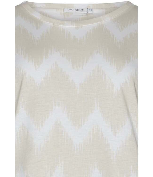 luxe dames nachthemd met korte mouwen 'soft waves'