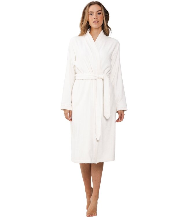 luxury soft terry wrap over kimono style robe 'soft comfort '