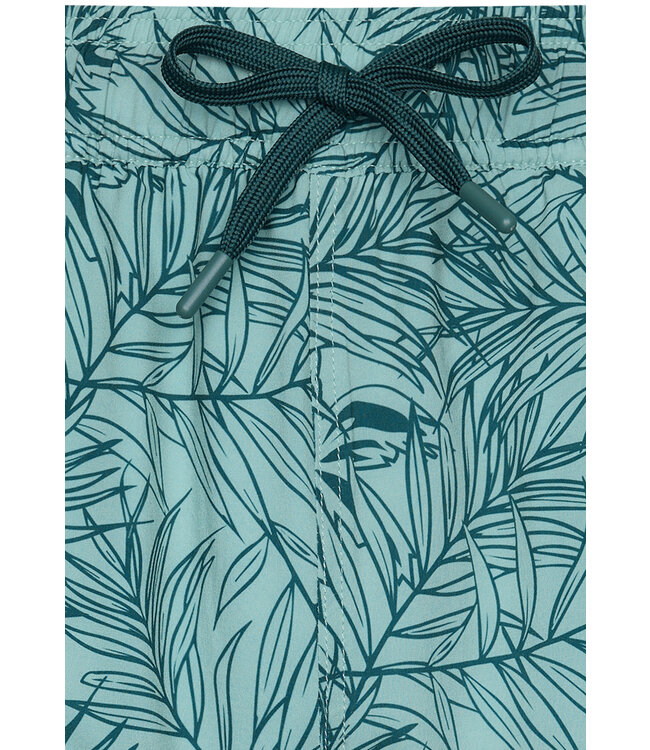 green swim shorts with elasticated tie-waist 'palm holiday'