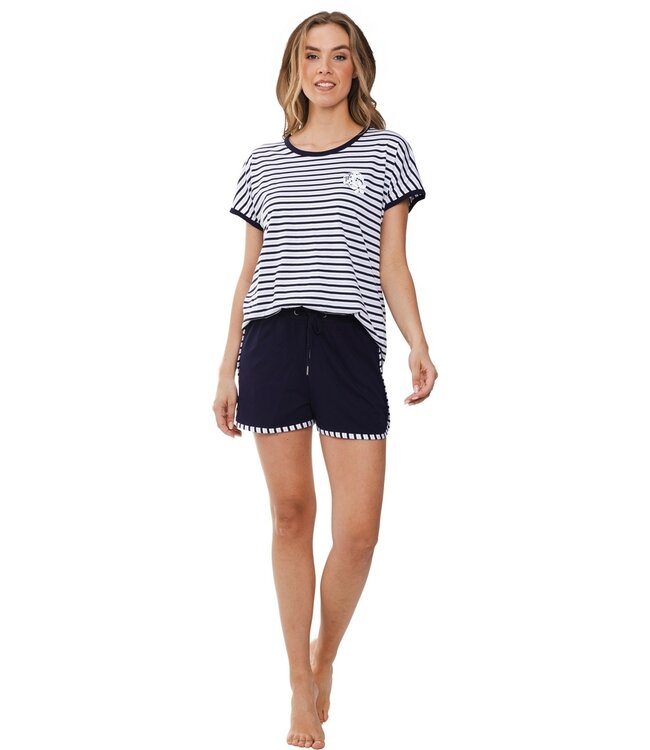 trendy gestreepte shortama 'fabulously stripey'