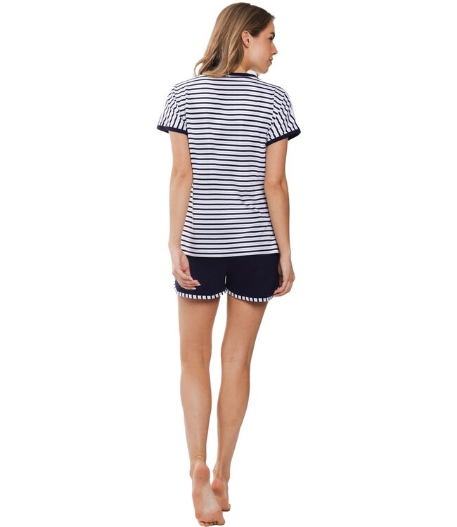 trendy gestreepte shortama 'fabulously stripey'