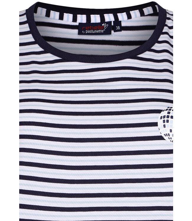 trendy gestreepte shortama 'fabulously stripey'