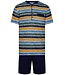 men's cotton shorty set with buttons 'summer stripes'