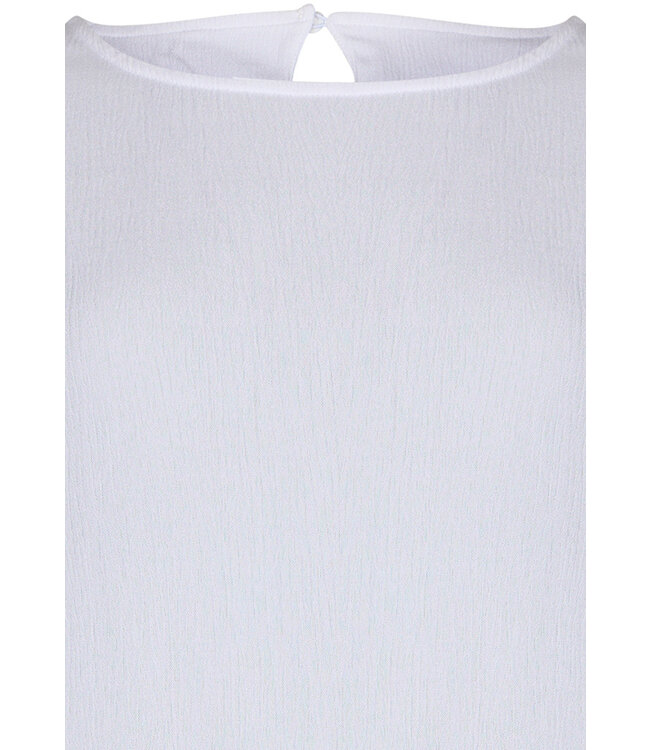 witte strandtop met korte mouwen