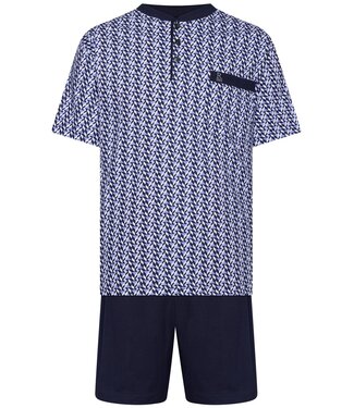 Robson men's cotton shorty set with buttons 'mixed up'