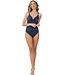 soft cup badpak met power net 'gold shimmer'